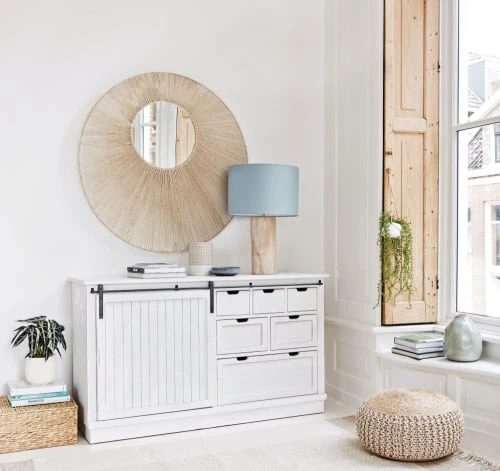 Pouf tressé en jute et coton marron et écru Maisons Du Monde Poufs Pouf Tressé En Jute Et Coton Marron Et écru -Fauteuils Shop pouf tresse en jute et coton marron et ecru 1000 5 35 222501 3