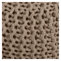 Rendez Vous Déco Poufs Pouf Tricot Rond En Coton Taupe 4 Rendez Vous Déco Poufs Pouf Tricot Rond En Coton Taupe -Fauteuils Shop pouf tricot rond en coton taupe 4