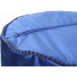 ReCollection Poufs Pouf Velours Bleu H38cm -Fauteuils Shop pouf velours bleu h38cm 4