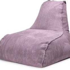 Sitting Point Poufs Pouf Velours Grosse Cote Avec Dossier Mauve 70x80x70cm -Fauteuils Shop pouf velours grosse cote avec dossier mauve 70x80x70cm 2