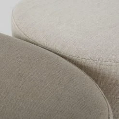 Maisons Du Monde Poufs Gris Clair Et Blanc (x2) -Fauteuils Shop poufs gris clair et blanc x2 1000 8 19 215228 3
