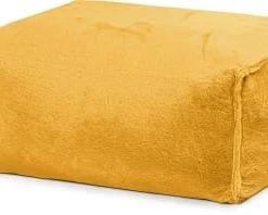 Sitting Point Poufs Repose-pied D'intérieur Aspect Fourrure Gris Clair 55x65x35cm -Fauteuils Shop repose pied d interieur aspect fourrure moutarde 55x65x35cm