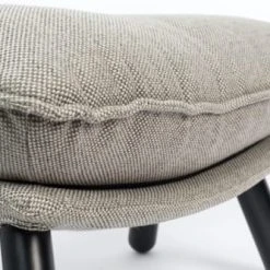Zuiver Repose-pieds Repose Pied En Tissu Gris Clair -Fauteuils Shop repose pied en tissu gris clair 4