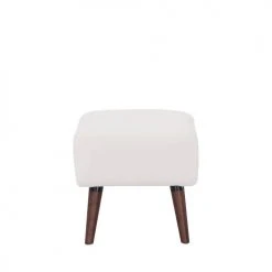 Drawer Repose-pieds En Tissu Bouclette Pieds Bois Foncé Ecru -Fauteuils Shop repose pieds en tissu bouclette pieds bois fonce ecru 2