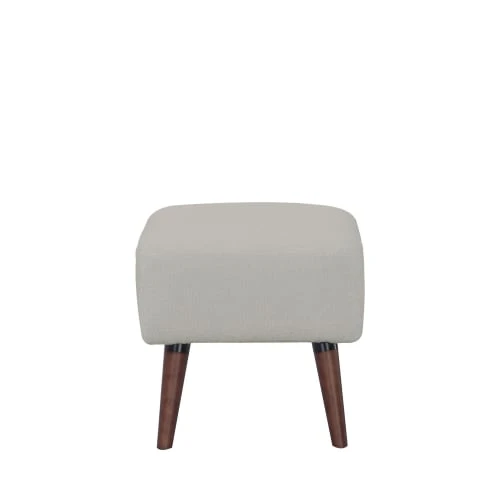 Repose-pieds en tissu bouclette pieds bois foncé gris clair Drawer Repose-pieds En Tissu Bouclette Pieds Bois Foncé Gris Clair -Fauteuils Shop repose pieds en tissu bouclette pieds bois fonce gris clair 3