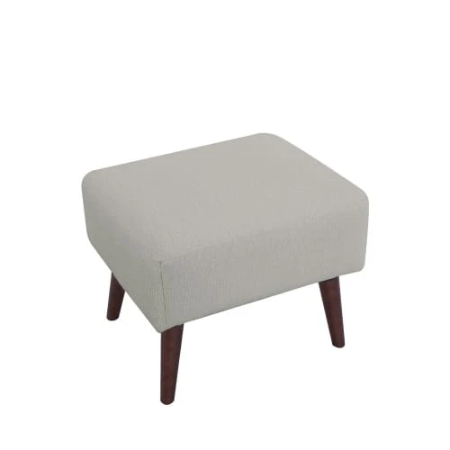 Repose-pieds en tissu bouclette pieds bois foncé gris clair Drawer Repose-pieds En Tissu Bouclette Pieds Bois Foncé Gris Clair -Fauteuils Shop repose pieds en tissu bouclette pieds bois fonce gris clair 4