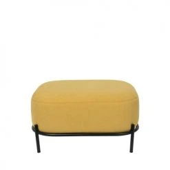 Drawer Repose-pieds En Tissu Jaune