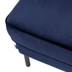 Drawer Repose-pieds En Velours Bleu Marine -Fauteuils Shop repose pieds en velours bleu marine 5