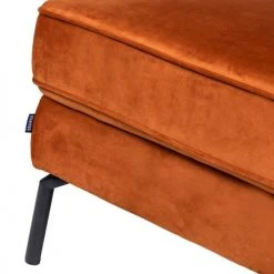 Drawer Repose-pieds En Velours Rouille -Fauteuils Shop repose pieds en velours rouille 4