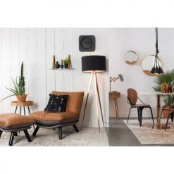 Zuiver Repose-pieds Repose Pieds Simili Cognac -Fauteuils Shop repose pieds simili cognac 2