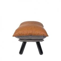 Zuiver Repose-pieds Repose Pieds Simili Cognac -Fauteuils Shop repose pieds simili cognac 4