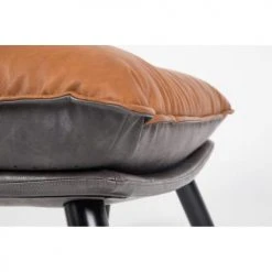 Zuiver Repose-pieds Repose Pieds Simili Cognac -Fauteuils Shop repose pieds simili cognac 5