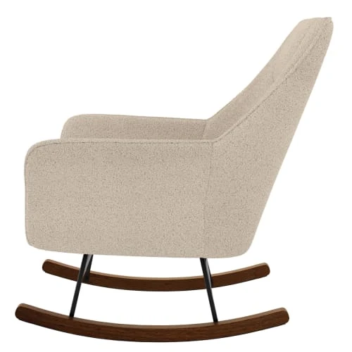 Rocking-chair beige effet laine bouclette en tissu Rendez Vous Déco Fauteuils Rocking-chair Beige Effet Laine Bouclette En Tissu -Fauteuils Shop rocking chair beige effet laine bouclette en tissu 5