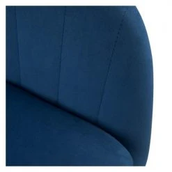 Rendez Vous Déco Fauteuils Rocking-chair En Velours Bleu Et Pieds En Métal Et Bois 4 Rendez Vous Déco Fauteuils Rocking-chair En Velours Bleu Et Pieds En Métal Et Bois -Fauteuils Shop rocking chair en velours bleu et pieds en metal et bois 4